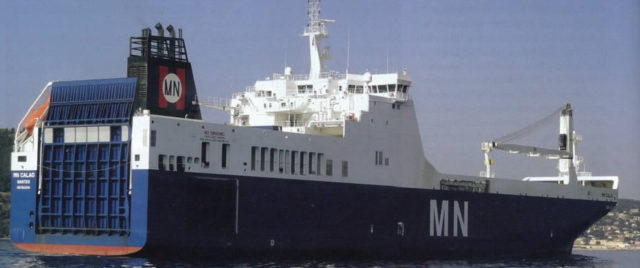 RoRo cargo ship newbuilding MN Calao