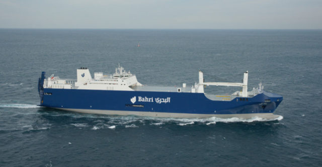 Prestigious award for Ro-Ro Vessel with container capacity for Bahri