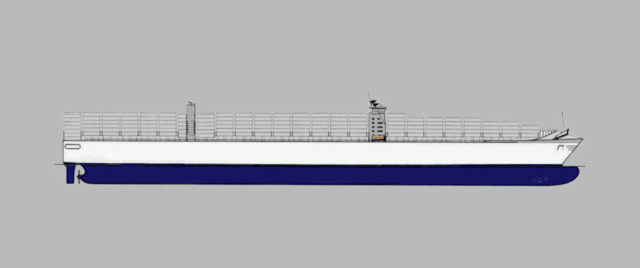Conceptual design 12500 TEU Ultra Large Container Vessel
