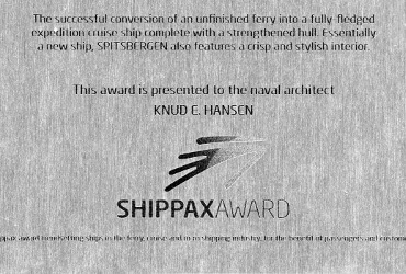 Shippax award Spitsbergen 2017