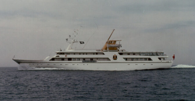 80 m Luxury yacht Qadissiyat Saddam KNUD E. HANSEN design