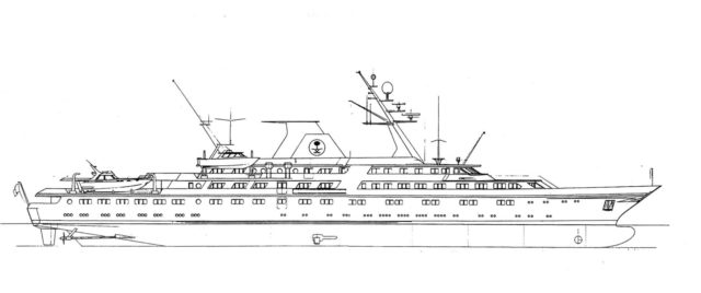 Conceptual Design of 118 m Private Yacht