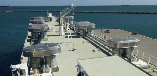 Conversion of live stock carrier Alondra deck