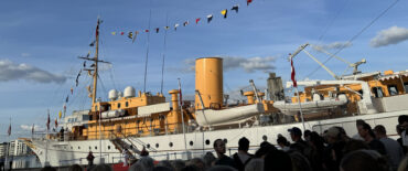 Photo of Dannebrog at the quay in Oense 2026