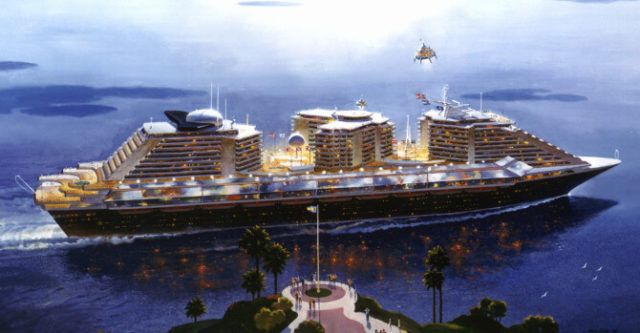 Design of Phoenix World city new generation of modern cruise liners