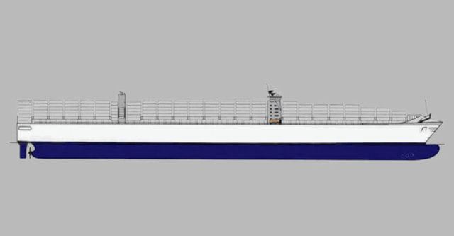 Innovative design 12500 TEU Ultra Large Container Vessel