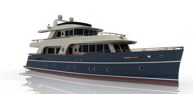 KNUD E. HANSEN design of Explorer type motor yachts 24 m