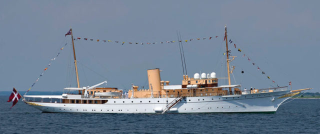 The Danish Majestys Yacht 80m DESIGN MY Dannebrog by Knud E. Hansen