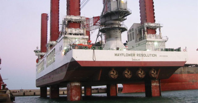 Mayflower Resolution a special Wind Turbine Installation Vessel
