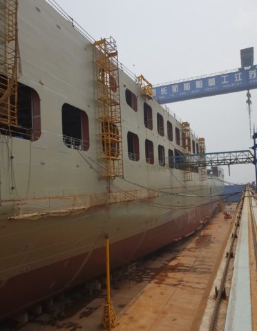 6700 lm_roro vessel for dfds by 6700 lm roro vessel for dfds by KNUD E. HANSEN in the making being built