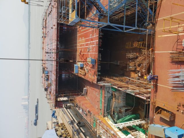 6700 lm roro vessel for dfds by 6700 lm roro vessel for dfds by 6700 lm roro vessel for dfds by KNUD E. HANSEN in the making being built shipyard