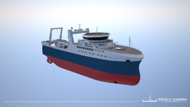 Ocean factory trawler designed by KNUD E. HANSEN front.high res