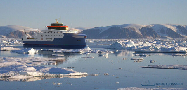 65-m multidisciplinary marine research vessel designed by KNUD E. HANSEN