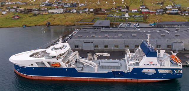 Live fish Carrier.Bakkafrost. 109 m. Bakkafossur