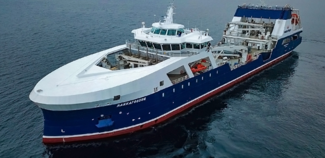 Live fish Carrier.Bakkafrost. 109 m. Bakkafossur